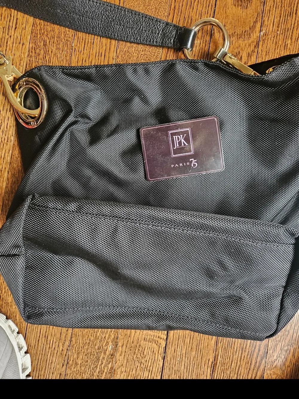 JPK Paris 75 Black Hobo Bag New